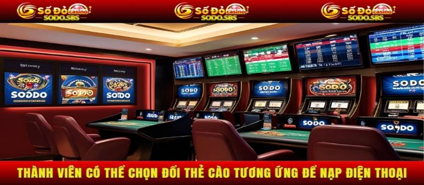 Rút Tiền Thành viên có thể chọn đổi thẻ cào tương ứng để nạp điện thoại